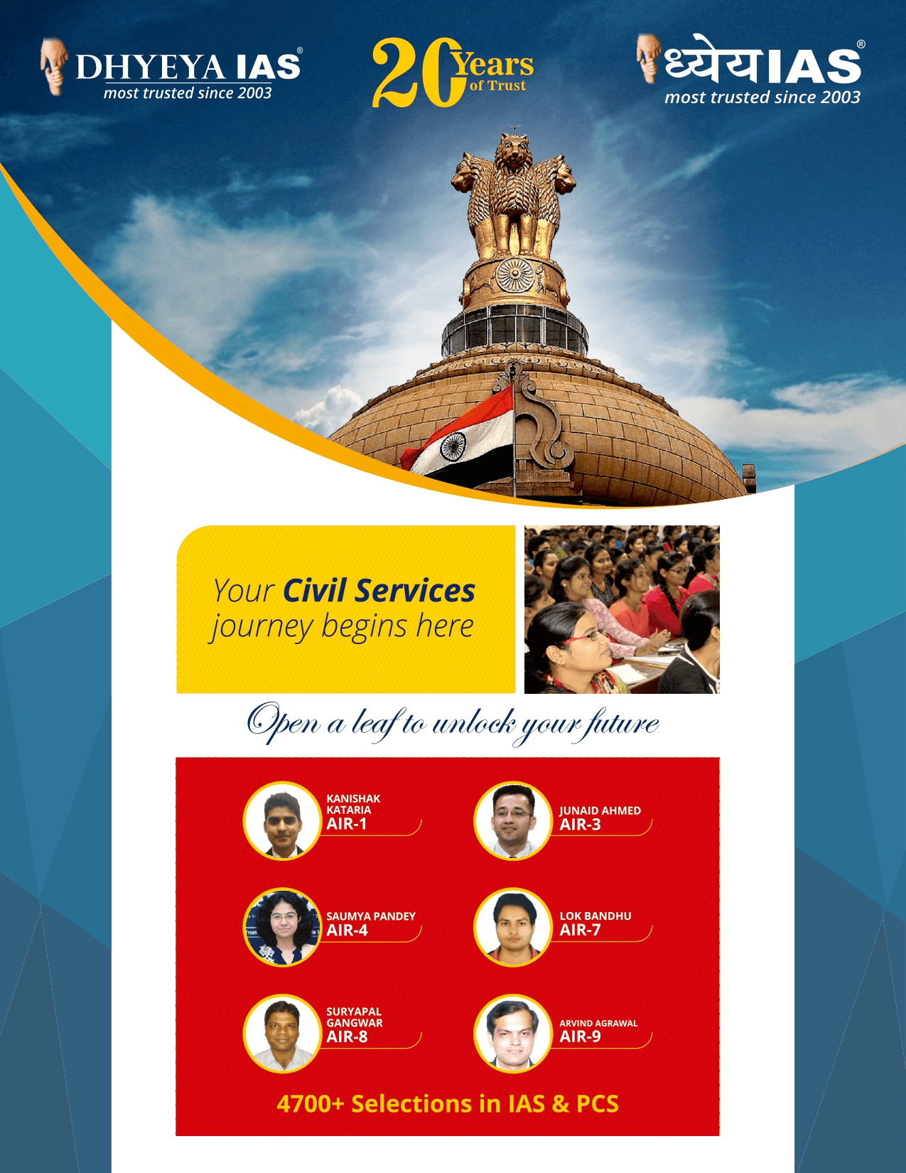 UPSC Toppers - Dhyeya IAS Greater Noida